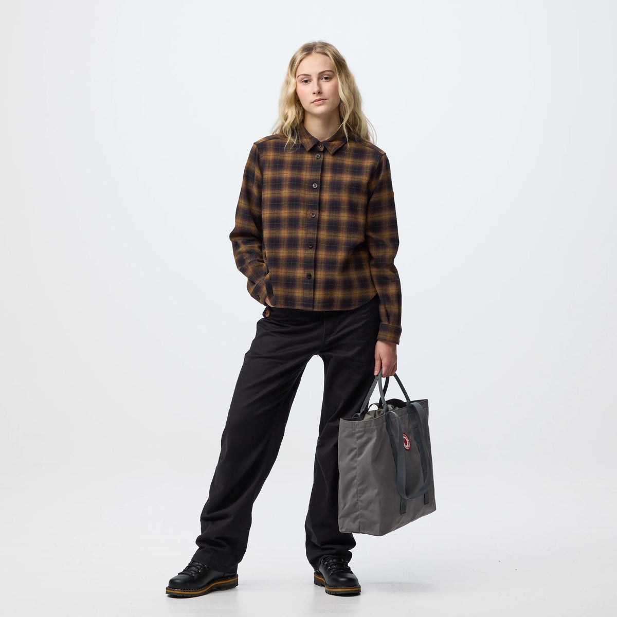 Övik Boxy Flannel Shirt W
