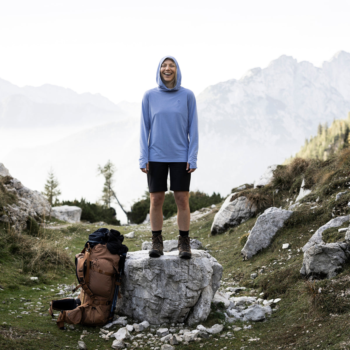 Abisko Sun-hoodie W