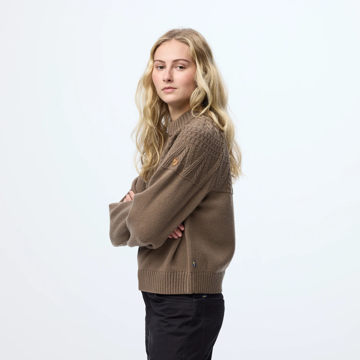 Övik Solid Jacquard Knit W