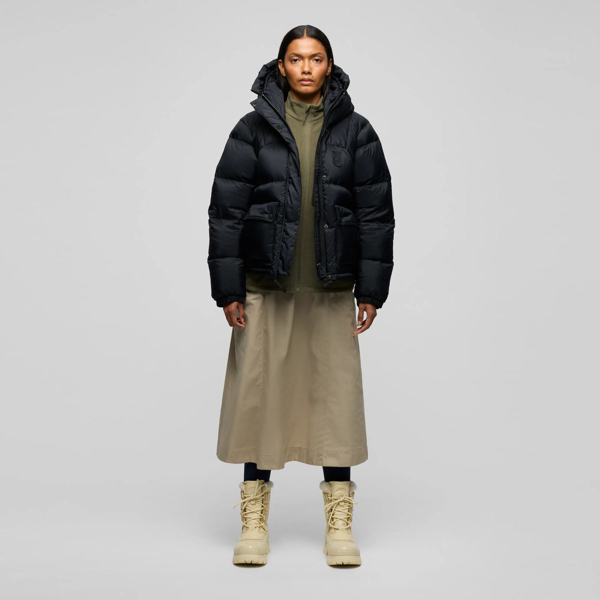 Expedition Down Cropped Jkt Black Edition W